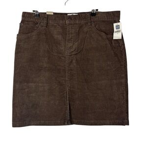 Gap Dark Brown Y2K Corduroy Denim Mini Skirt 12